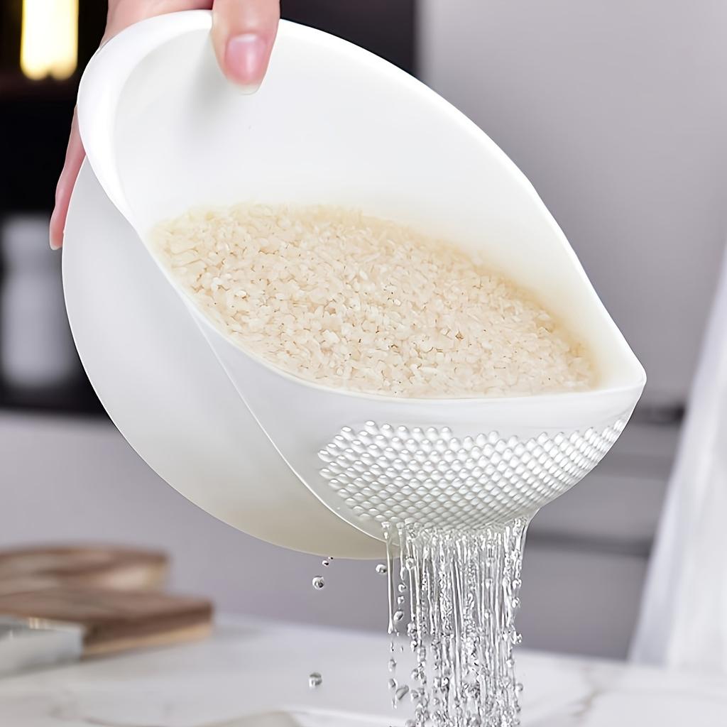 1PC Kitchen Filter Wash Basket Multi-Purpose Food Drain Basket Suitable for Fruits, Vegetables, Rice and Grains, Easy To Clean and Store