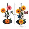 New 3D Butterfly Bee Living Room Decorations Creative Design Metal Art Sunflower Flower Pot Household Kitchen Molds Accessories