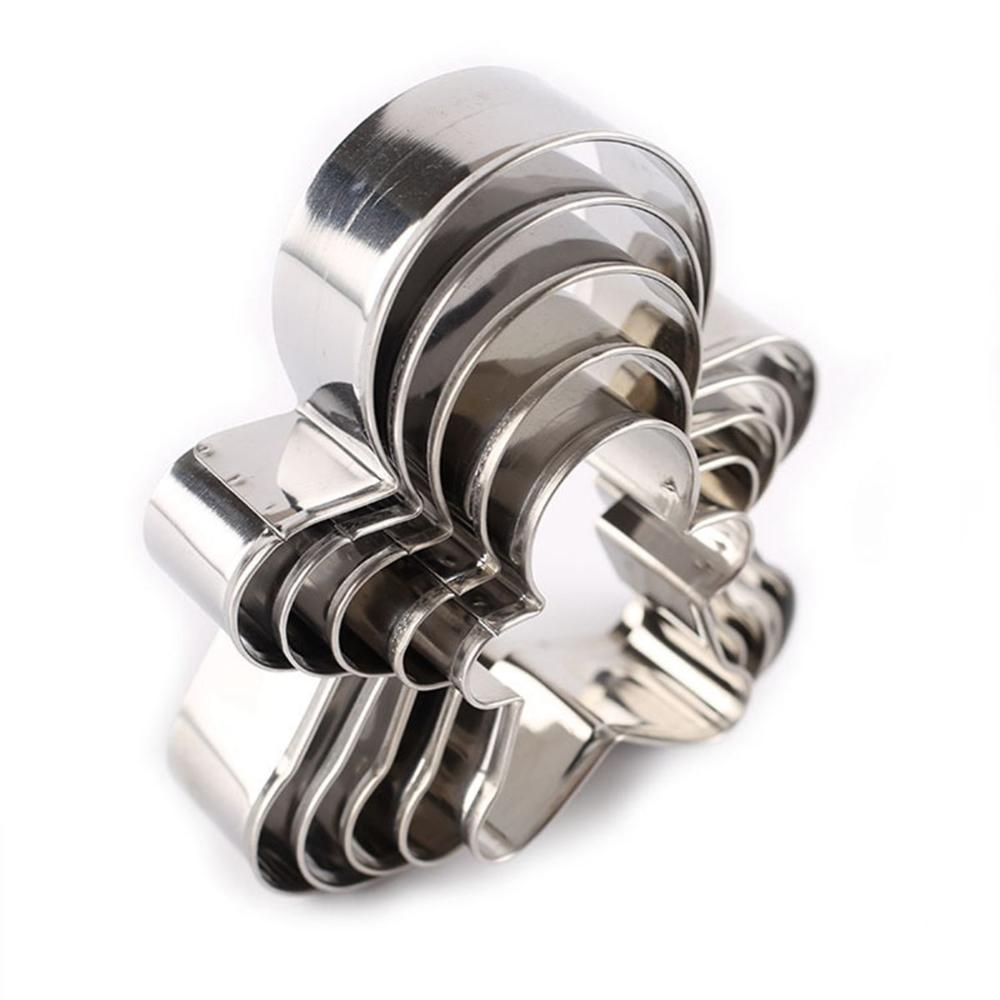 Claus Stainless Steel Snowflake DIY Christmas Decor Biscuit Mold Baking Tools Cookie Cutters Set