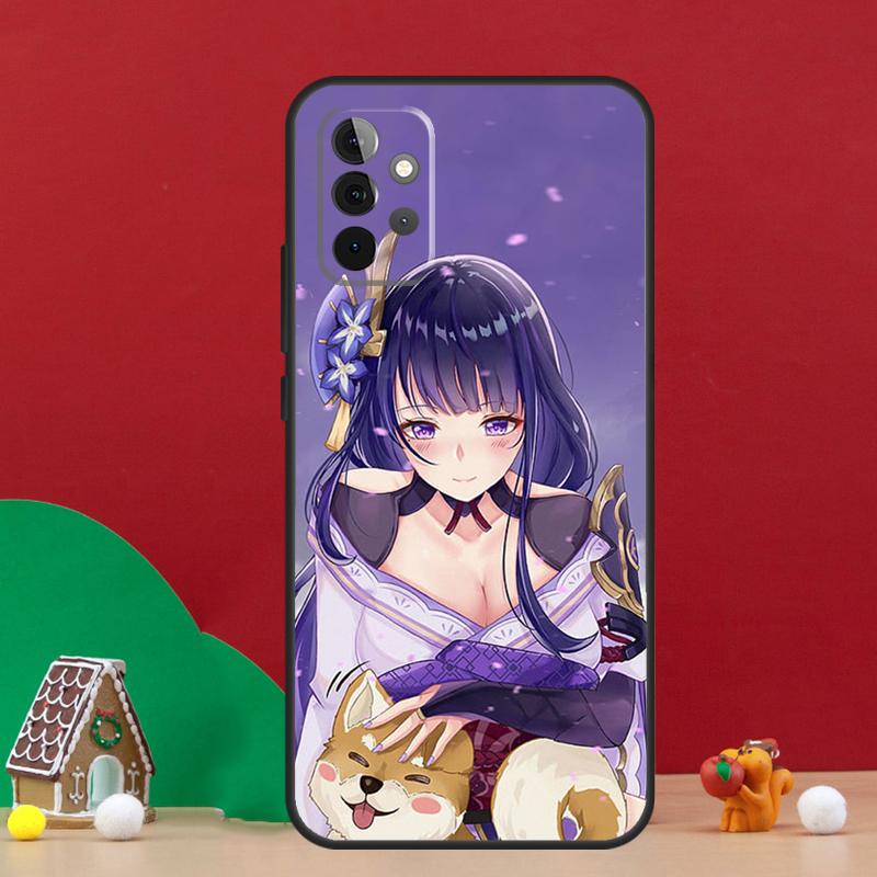 Игровой чехол Baal Genshin Impact для Samsung Galaxy A56 A33 A13 A36 A23 A52 A32 A12 A54 A34 A14 A16 A53 A15 A35 A55 A17