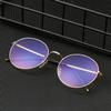 Мужские круглые компьютерные очки Защита Ультралегкая оправа Очки с защитой от синего света Металлические очки