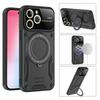 Противоударный чехол Rugged Armor для телефона Motorola Moto E13 E20 E22 G13 G14 G20 G22 G30 G32 G53 G60 G84 с магнитной подставкой, задняя крышка