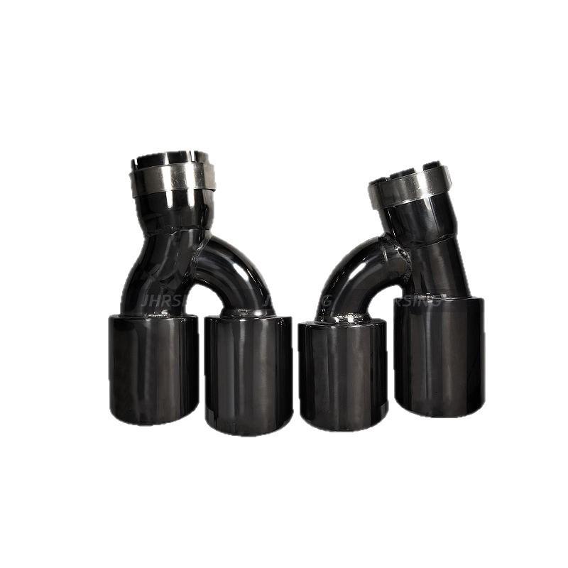 Подходит для BMW 5 серии G30 2018-2022: Квадровых выхлопных труб M5, Глушители и выхлопные трубы из нержавеющей стали с черным хромированием.