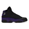 Air 13 Retro GS Court Purple Kids Sneakers Black White 884129-015