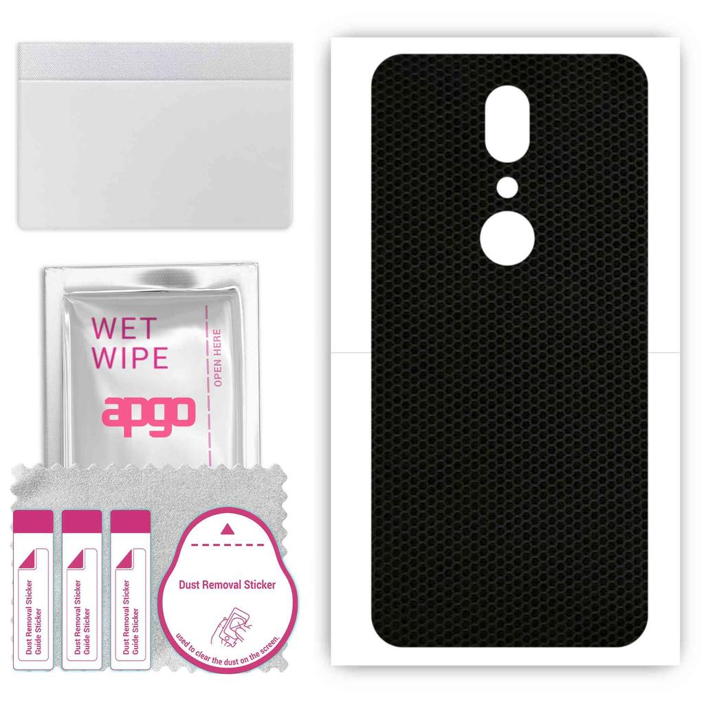 apgo Protective Skin Sticker for the back compatible with Sharp Aquos V, Wrap Film, Foil, Vinyl - Pattern Matrix