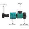 Plastic Valve Hose Adapter Switch Two-Way Nipple Connector New Garden Water Connectors