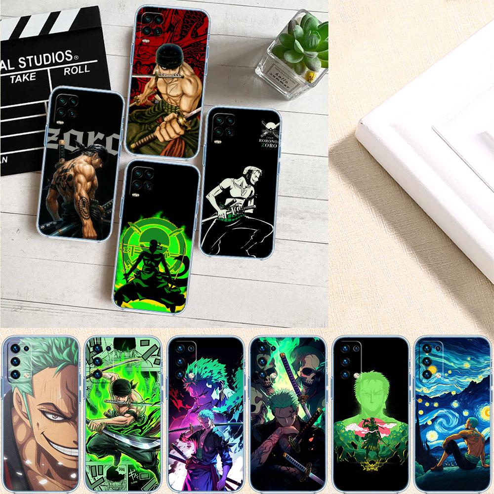FM50 Zoro One Piece Soft Shell Transparent Phone Case for Samsung Galaxy A04 A04S A14 A23 A34 A54 M23 M33 M52 M53