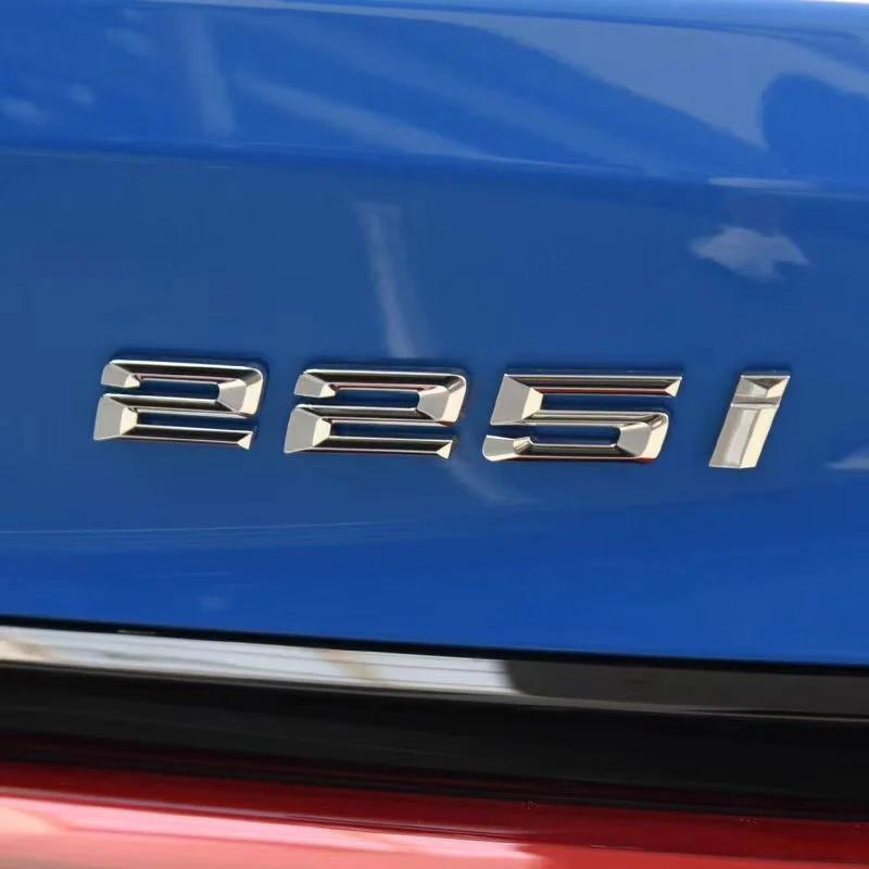 ABS Car Rear Trunk Letters Logo Badge Emblem Sticker For BMW 2 Series 216i 218i 220i 225i 228i 230i 235i 240i F22 F23 F46 F45