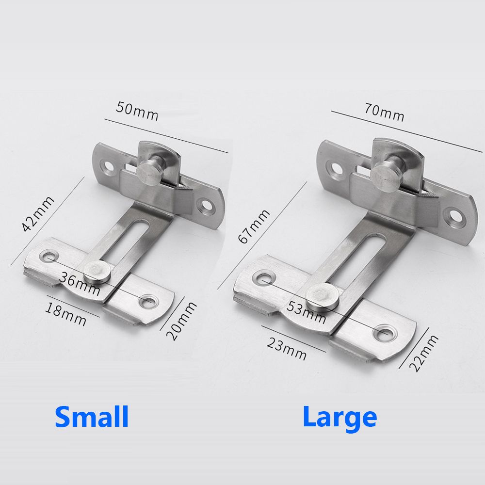 Hardware Fitting Buckle Right Angle Stainless Steel 90 Degree Door Hasp Barn Latch Cabinet Lock