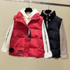 Женский свободный и толстый короткий жилет, теплый жилет, пуховое пальто, хлопковый жилет
