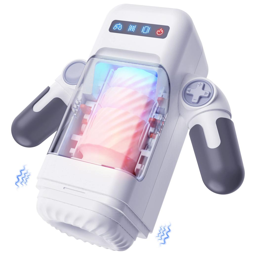 Новый автоматический мужской мастурбатор с подогревом, 10 режимов толкания и вибрации, тренажер для пениса с держателем для телефона, секс-игрушки и игры для взрослых