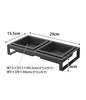 Yamazaki Jitsugyo Pet Food Bowl Stand Set Tower Black Pet Supplies Feed Container 4207 Approx. W29XD15.5XH6cm