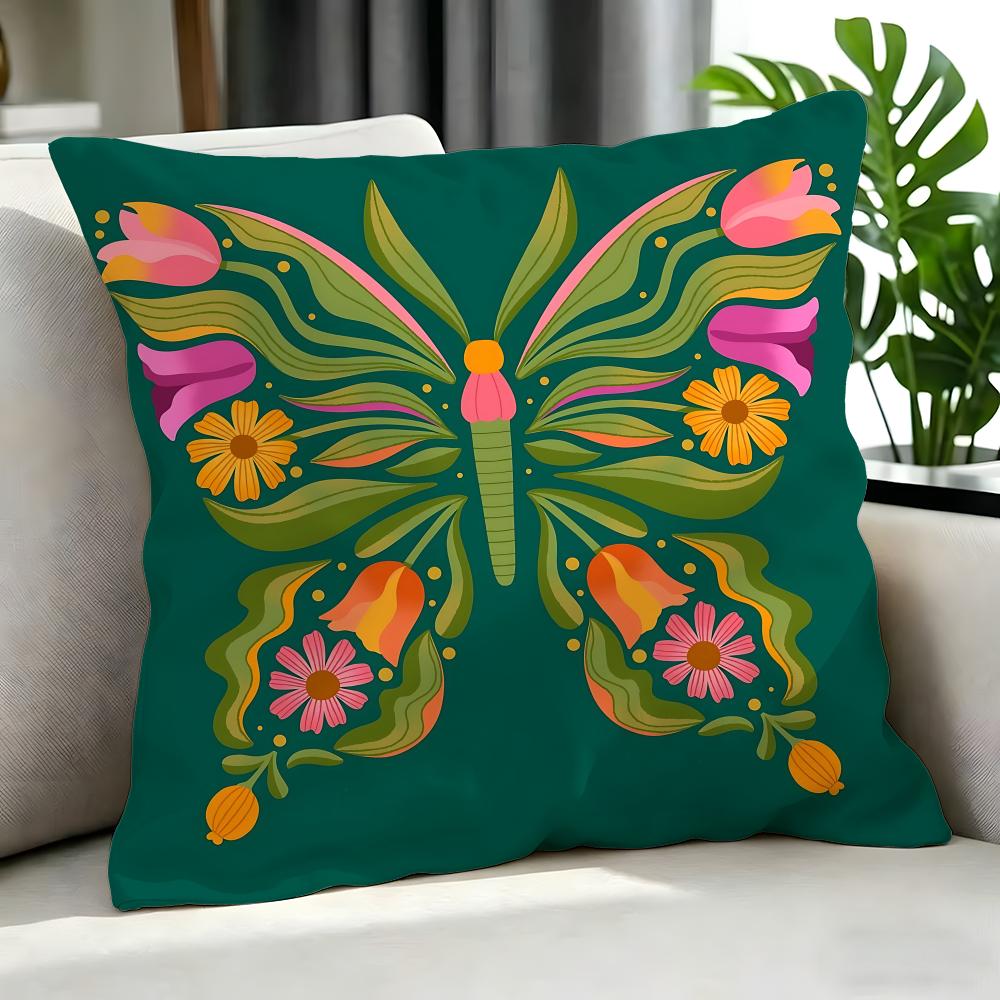 Animal bbutterfly Cushion Cover Cushion Cover Set Pcs x x x Pillowcase Decorative Sofa Home Decor