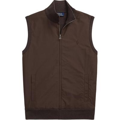 Жилет мужской Polo Regular Fit, смешанный, на молнии по всей длине, с вышивкой, с высоким воротником, 710954585-002