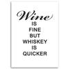 Canvas print, Wine and whiskey