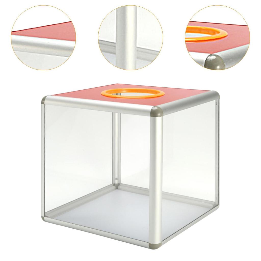 Raffle Box Ballot Box Multi-scenario Portable Quick Installation Suggestions Box Voting Storage Container for Meeting Party
