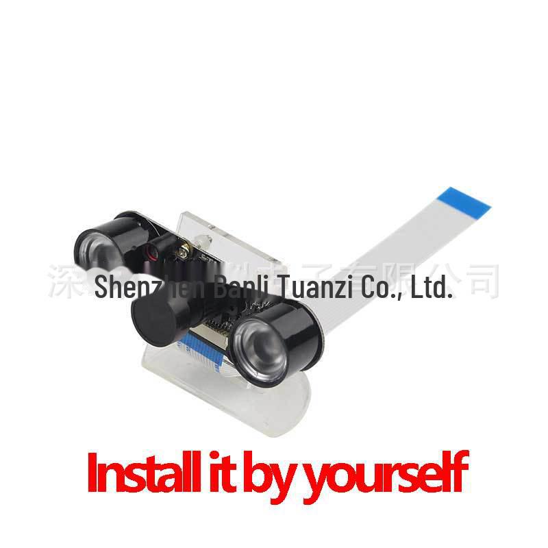 Комплект инфракрасной камеры Raspberry Pi: 7-в-1 Ночное видение NoIR с регулируемой фокусировкой, Совместимо с Zero W, 3B, 4B