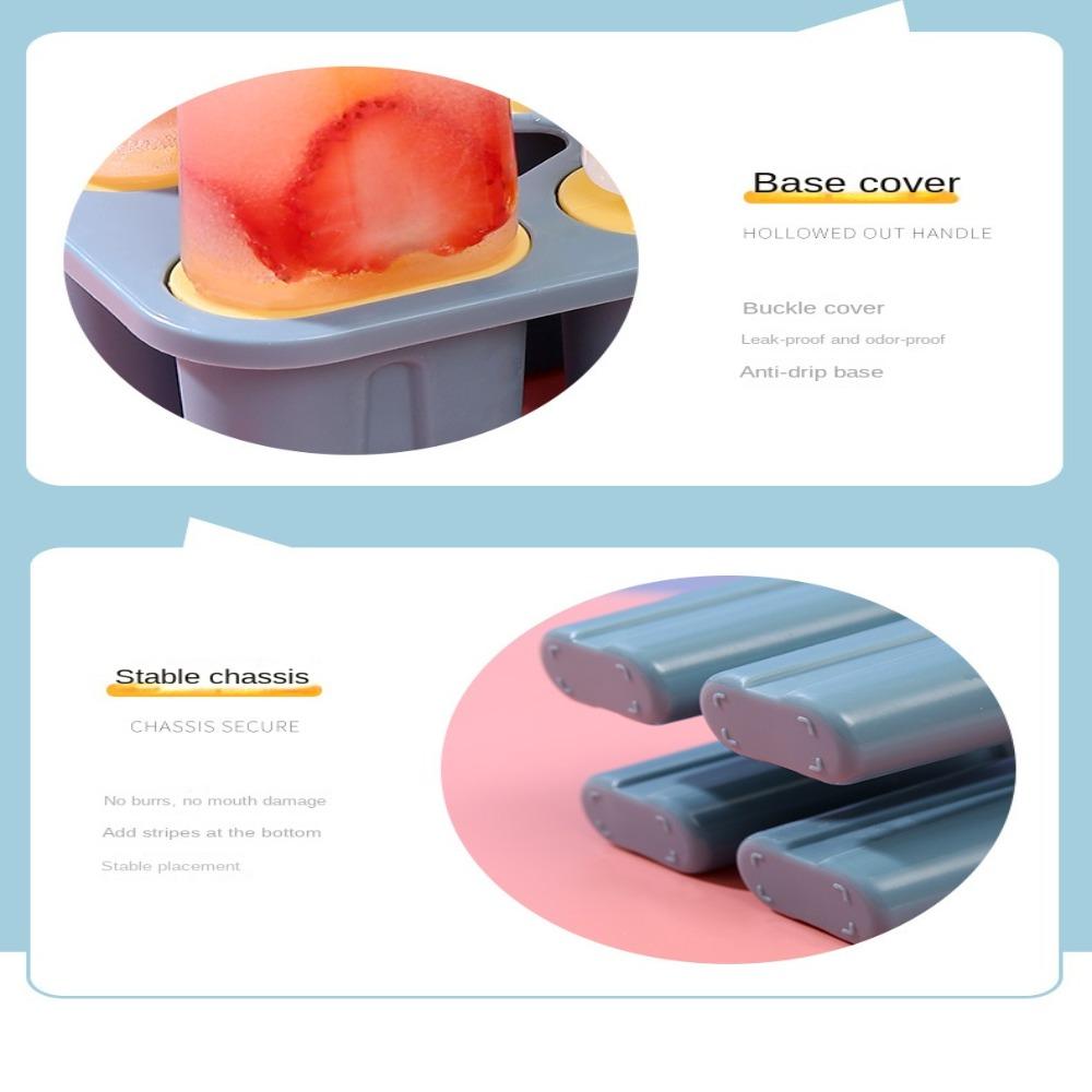 Easy Release Popsicle Mold BPA Free Ice Pop Make Reusable Ice Cream Mould  Kitchen