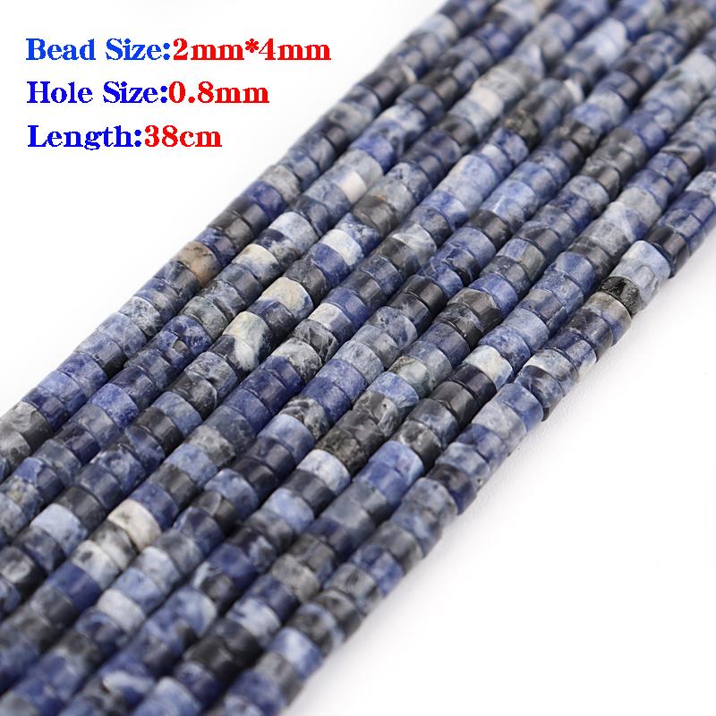 1strand 4/6/8/10mm Natural Stone Flat Beads Druzy Quartz Crystal Loose Spacer DIY Bracelet Necklace Fashion Jewelry