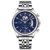 POEDAGAR Top Original Men Watch Chronograph Waterproof Date Quartz Luxury Watches Stainless Stain Business Male Wristwatch