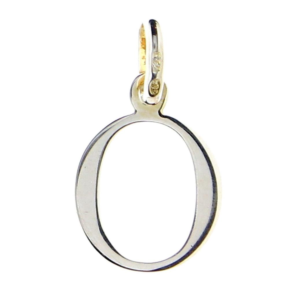 Простая подвеска с буквой O из серебра 925°/00
