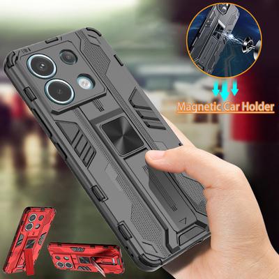 Для Pocco M 6 Pro Чехол Противоударный бампер Бронированный чехол для телефона Xiaomi Poco M6 Pro 4G Poko Little M6Pro Магнитный держатель Задняя крышка