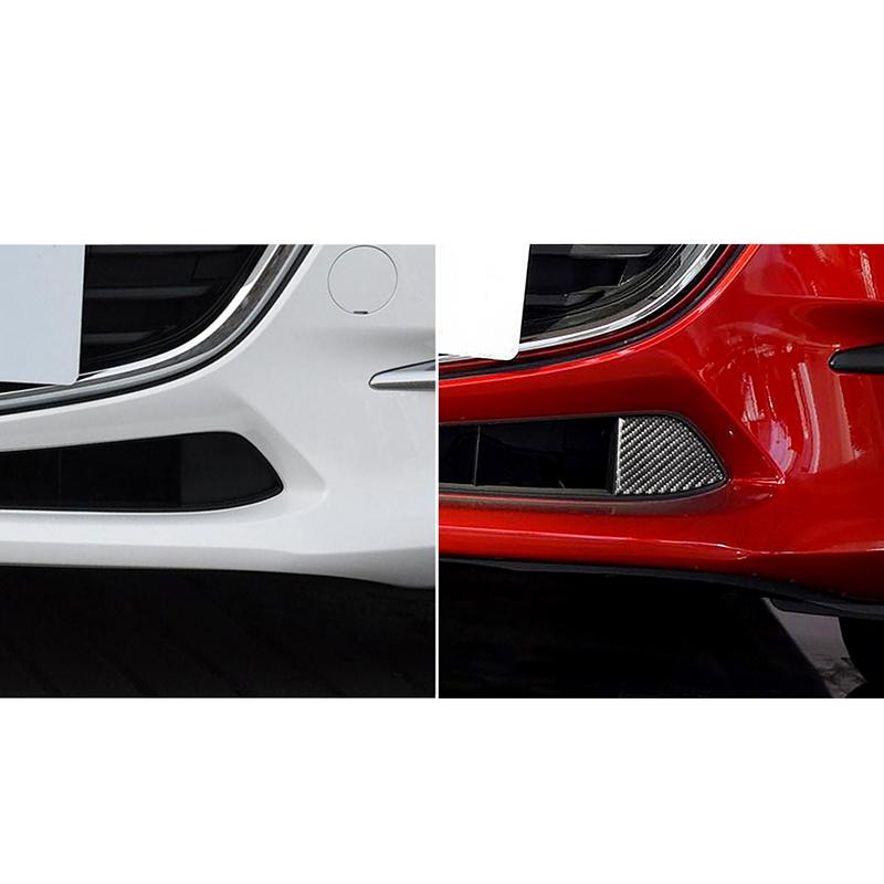 Для Mazda 3 Axela 2017-2018 настоящая карбоновая передняя решетка, наклейка на решетку, накладка, аксессуары для салона автомобиля, салон автомобиля