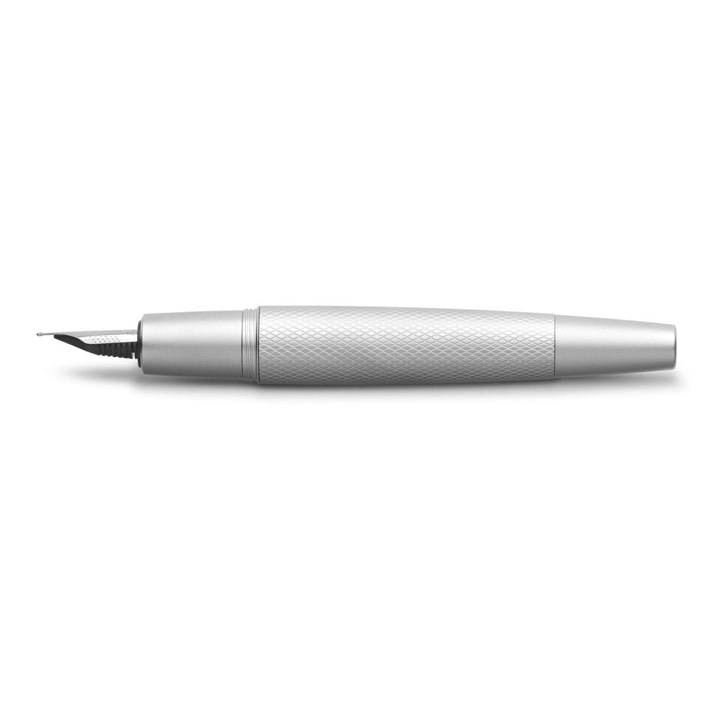 Перьевая ручка F Fine Point Emotion Pure Silver FC148671 Обычный импортный продукт FABER-CASTELL Двойного назначения