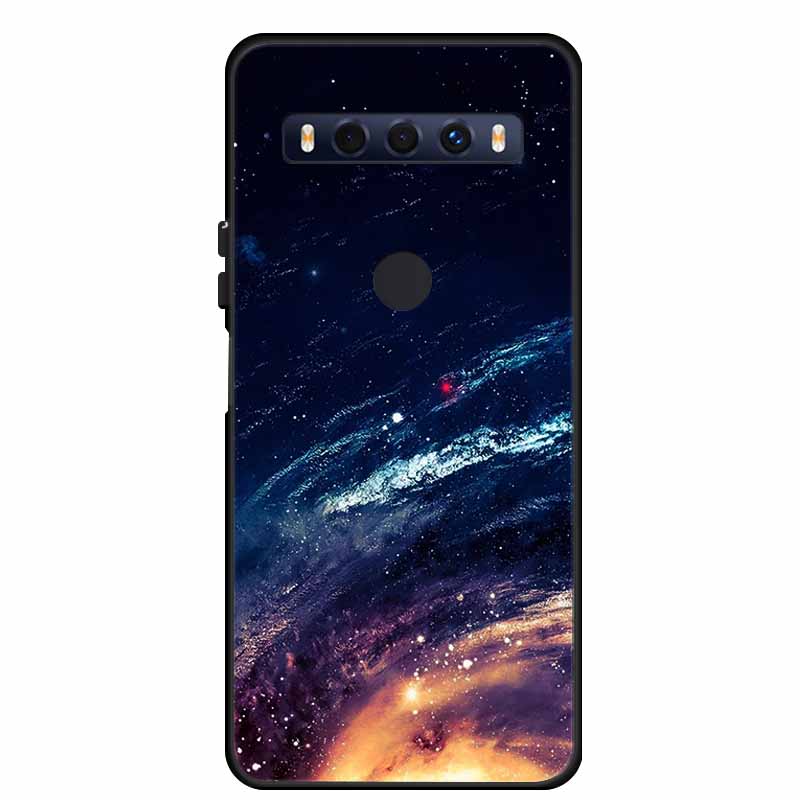 Для чехла TCL 10 SE 10SE Coque Черный ТПУ Силикон Мягкая задняя крышка Чехлы Для телефона TCL 10 SE 6.52" Funda Сумка Защитный чехол