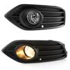 A Pair Car Fog Light Assembly Car Accessories Front Bumper Driving Fog Lamp With Bezel+Harness Fit For Honda HRV 2019 2020 2024