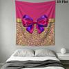 Gorgeous Bow Wall Tapestry Aesthetic Wall Hanging Printed Fabric Blanket Decorative Tapestries for Bedroom Living Room Home Decor