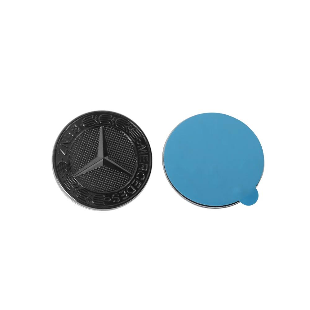 57MM Car Styling Front Hood Emblem  For Mercedes BenzStickers Auto Decoration Decal Accessories A E Class W205 W204 GLC CLA W447