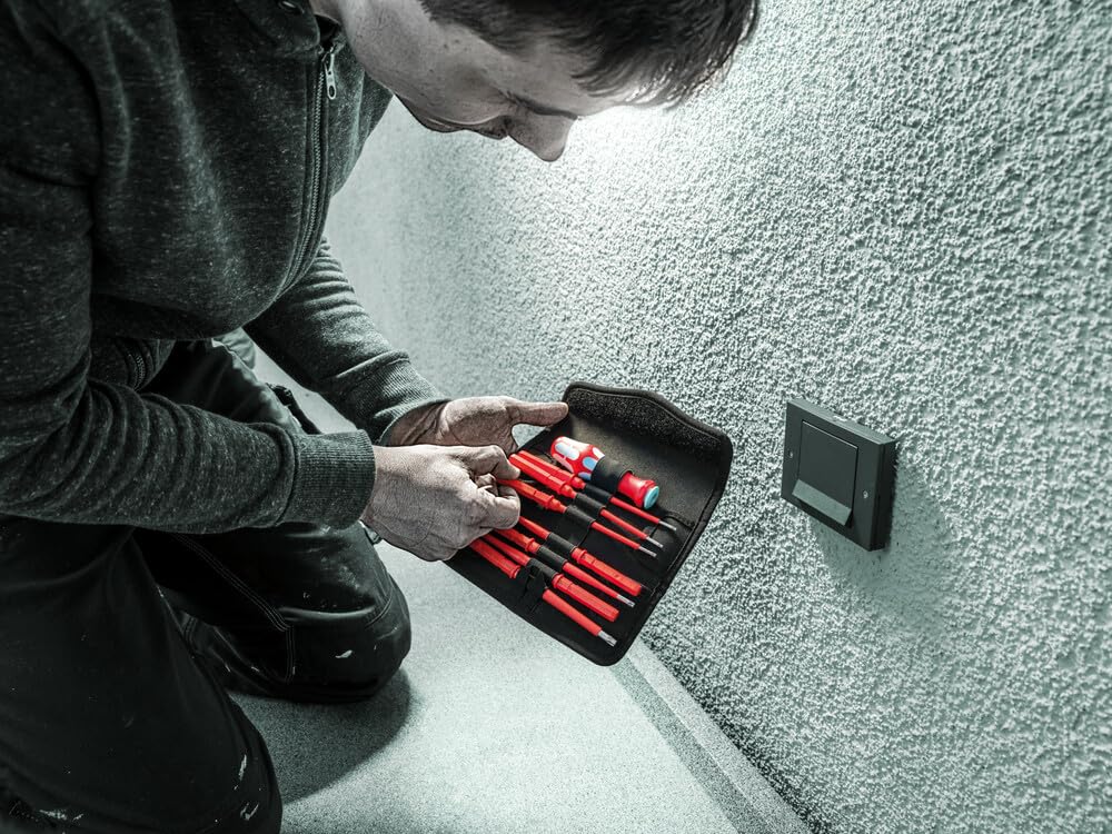 Wera 05006631001 Kraftform Kompakt VDE Нержавеющая сталь 17 1 Набор Импортированный из Сверхтонкой Цветокодированной Системы, 17 предметов [Официально Япония]