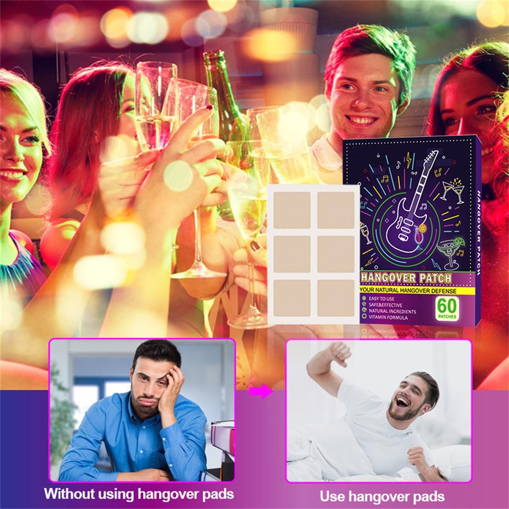 Патч для вечеринки - наклейки, приятные для кожи 60 шт. Легко восстанавливающиеся пластыри для клуба
