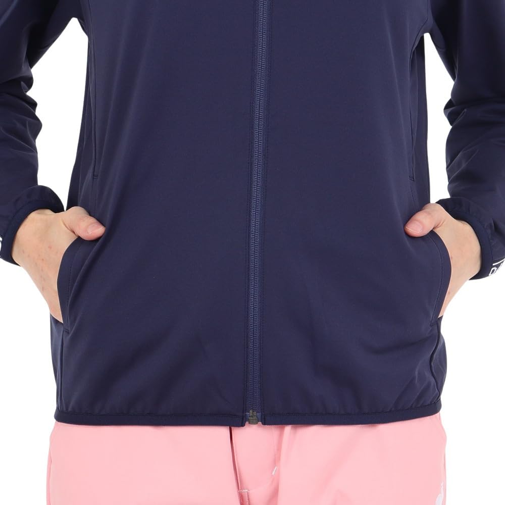Coq Sportif Blouson Full water light rain облегченный гольф QGWXJK01 NV00 S [Le Golf] [Stretch Forcer] молния, водоотталкивающий, совместимый, ветрозащитный, женский