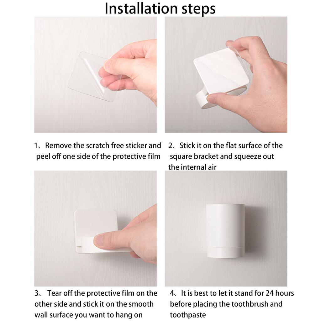 1 шт. настенная полка для стакана с бесследной пастой, держатель для зубной щетки и ополаскивателя для полости рта, бытовая полка для хранения, аксессуары для ванной комнаты