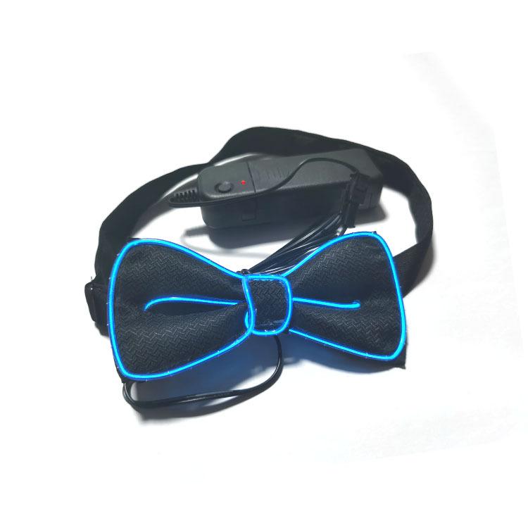 LED Luminous Bow Tie Light Flashing Tie for Prom Party Performance Atmosphere Decoration