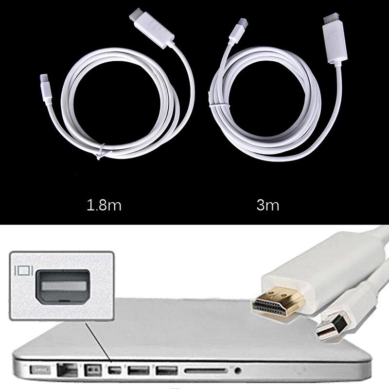 Useful Thunderbolt Mini DisplayPort DP To HDMI Adapter Cable for Mac Macbook