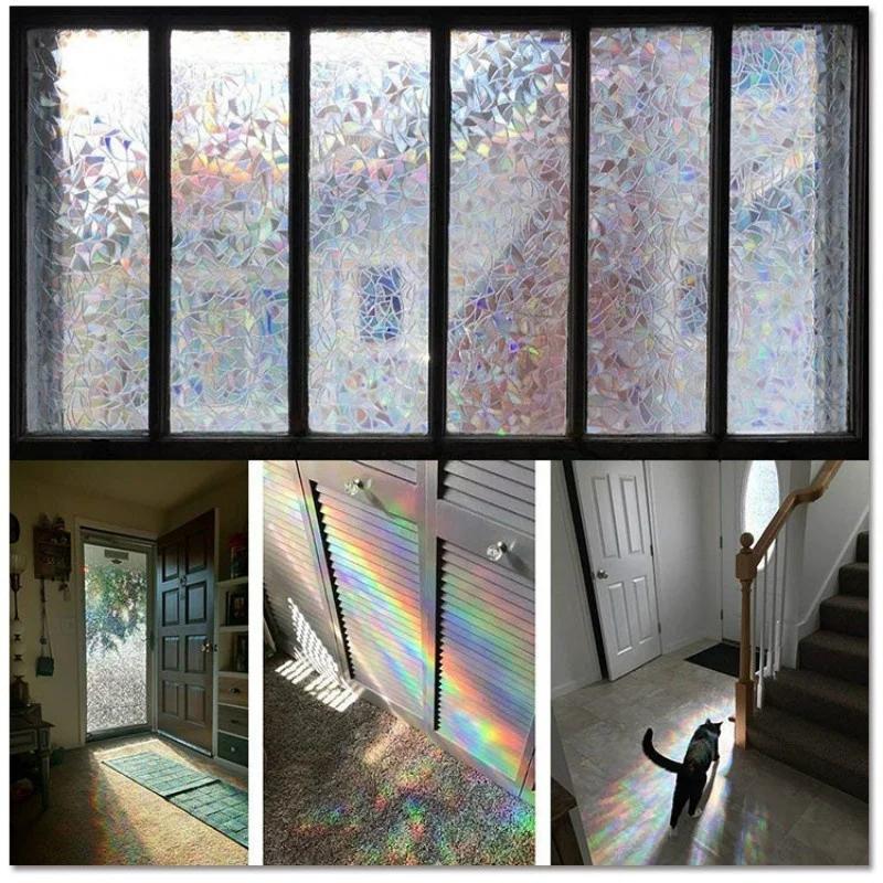 Simple Convenient and Beautiful Color Frosted Glass Window Door Sunlight Colorful Window Film
