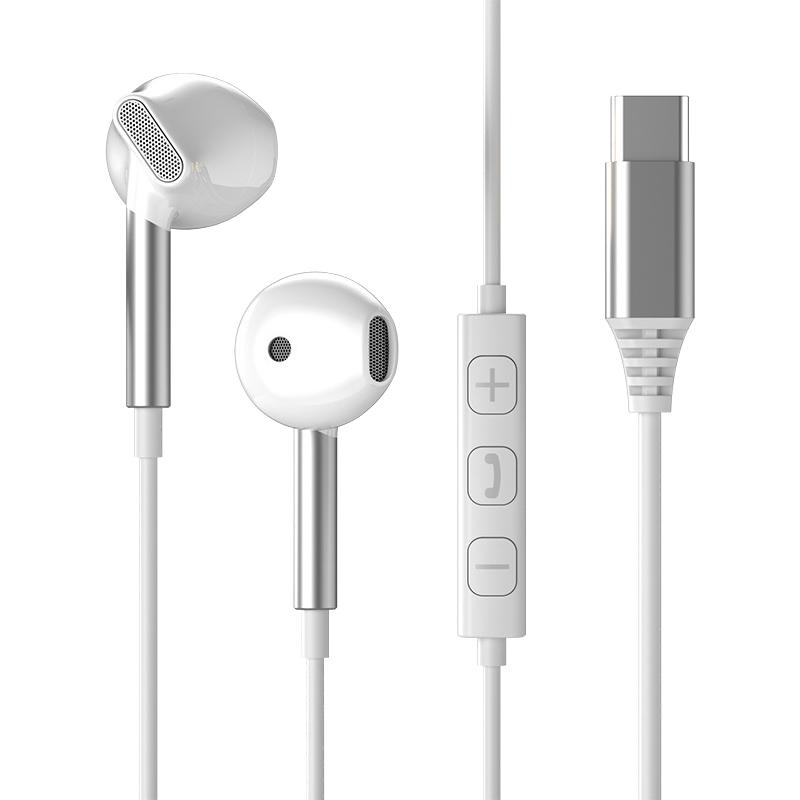 Wired In Ear Headphones HiFi Surround Sound In Ear USB Type C 3.5mm Earphone With Button Control Wired Earplugs For Music Player 2