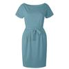 Women' S Fashion Cool Solid Color Casual Formol Party Short Sleeve Elegant Dress