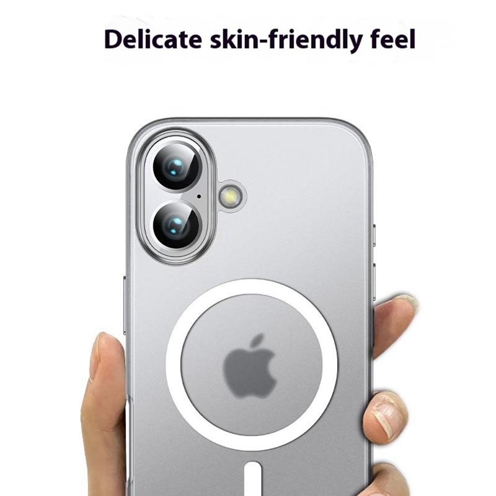 For iPhone 16 Case Compatible with MagSafe Shockproof PC+TPU Phone Cover