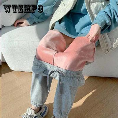 Женские зимние теплые длинные брюки, флисовые толстые леггинсы, однотонные эластичные повседневные спортивные штаны на шнуровке больших размеров, шаровары, повседневные брюки, размер Plu