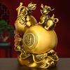 Pure Copper Ornament Fu Lu Home Office Shop Front Desk Decoration Housewarming Gift Gourd Pixiu