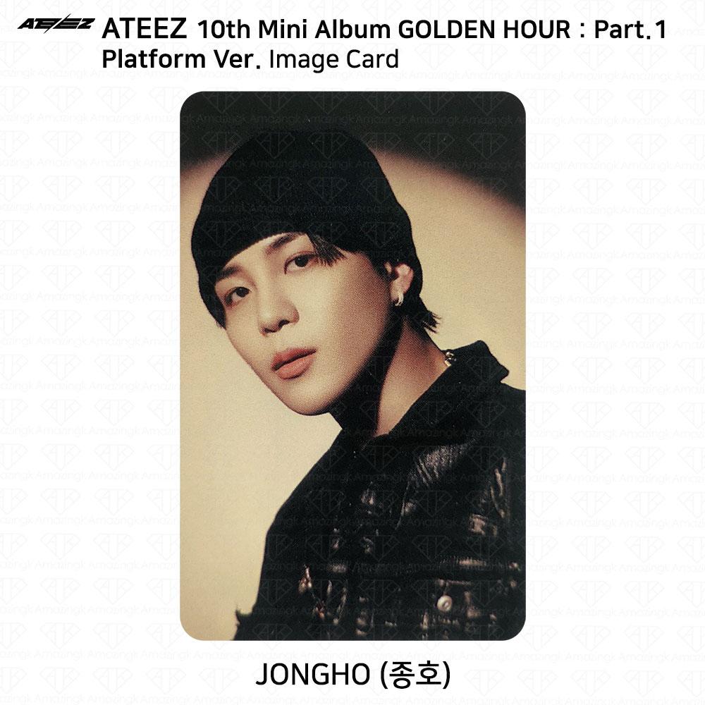 ATEEZ 10-й мини-альбом Golden Hour Part.1 Платформа Версия Мини-открытка для фотокарты KPOP