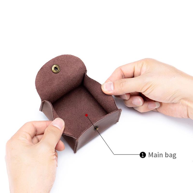 2020 Кожаный кошелек для монет Коровья кожа Мини-кошелек Карман для хранения Сумка