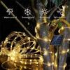 7M/12M Outdoor Solar Tube Rope LED String Light Garden Waterproof Fairy Lights For Christmas Decoration Wedding Party Led Lamp
