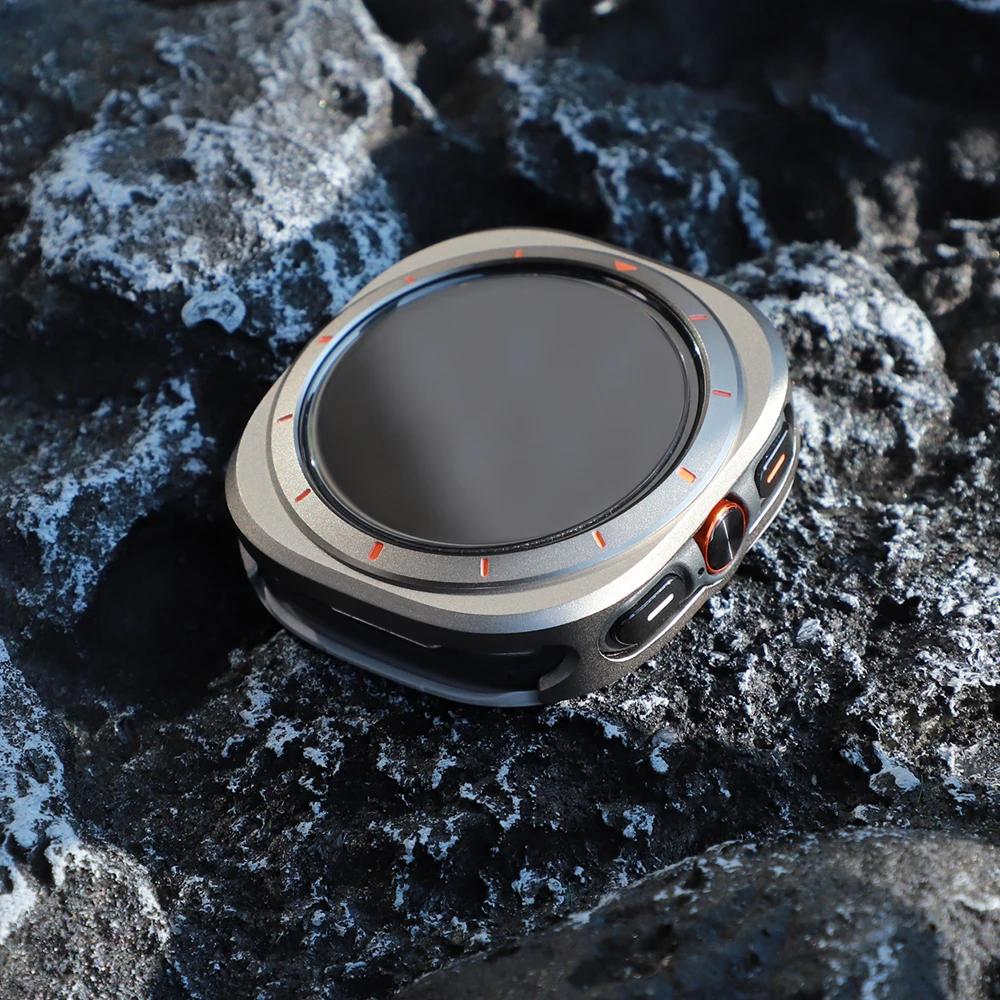 Aluminium Alloy Protective Case For Samsung Galaxy Watch Ultra 47mm Men Cover for SAMSUNG ULTRA 7 Screen Protector Accessories