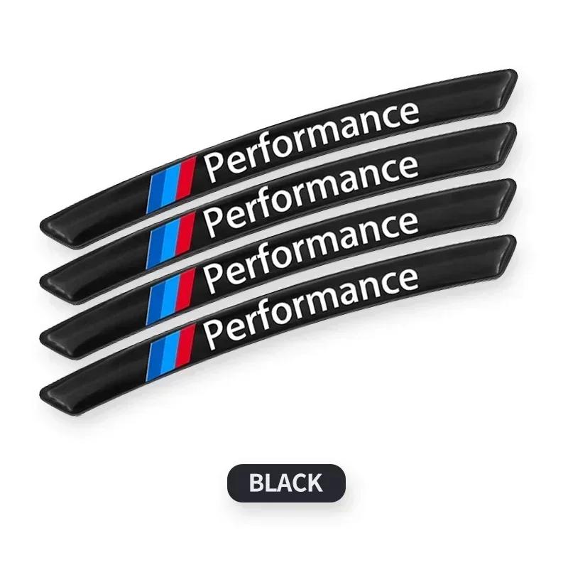BAGE7 Car Sticker Hot 4pcs Aluminum Car Badge Styling Wheel Hub Rims Decor Stickers For BMW M Performance E36 E60 E90 X2 X1 X3 X5 E46