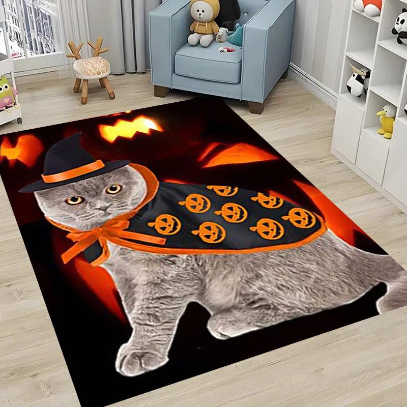 Ковры с 3D-печатью кошек для дома, гостиной, детской спальни, дивана, придверный коврик, кухонные напольные коврики, противоскользящий декор, подарок
